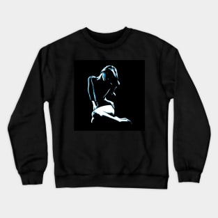 woman silhouette art Crewneck Sweatshirt